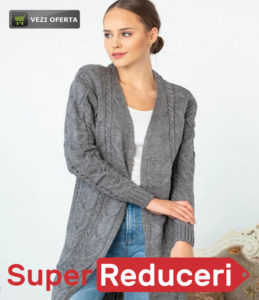 Cardigan elegant Gri inchis