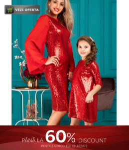 Set Rochite elegante din paiete Mama si Fiica