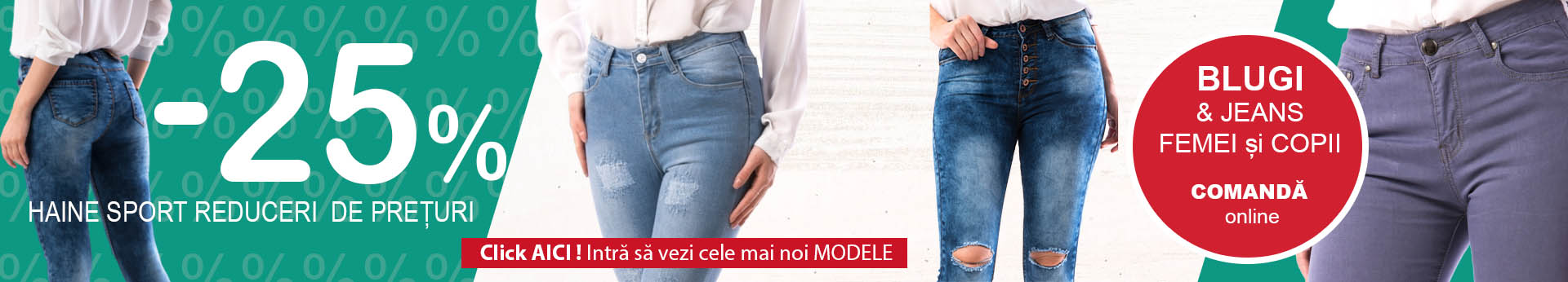 Blugi si jeans femei si copii oferte Magazin Big Mag