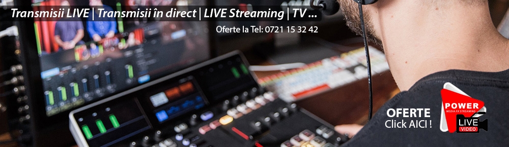 Servicii Transmisie LIVE video pe facebook si youtube