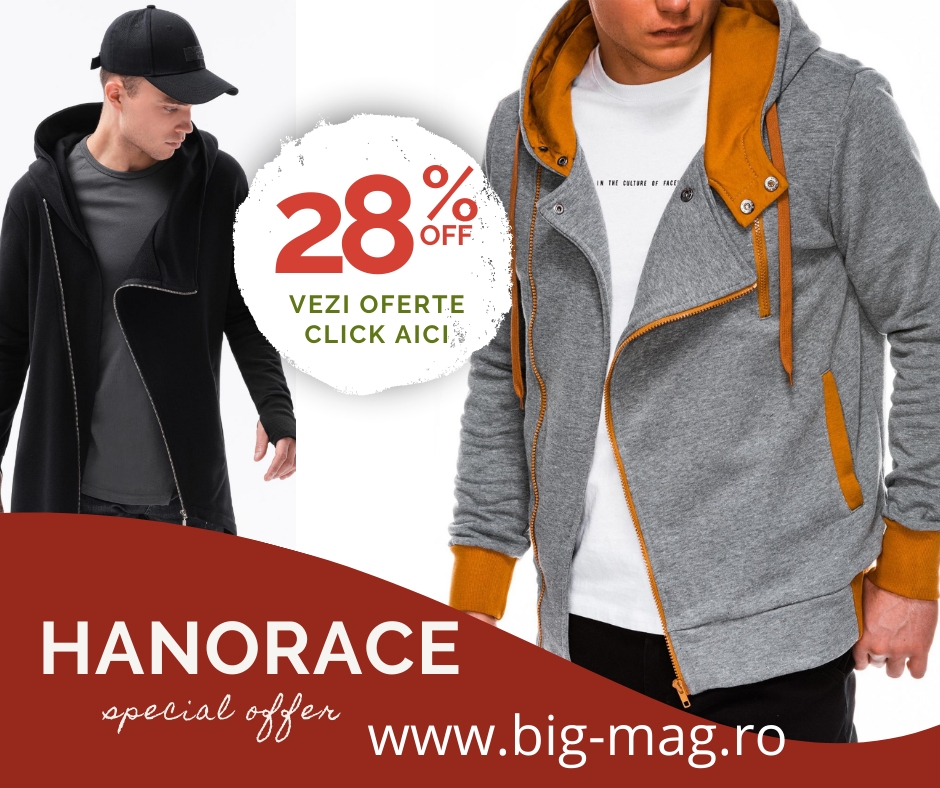 Hanorace cu Gluga Barbati magaxin Big mag