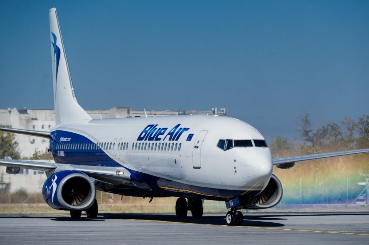 Blue Air suspendă până pe 12 septembrie zborurile din România